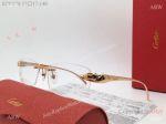 Super High AAA Cartier Panthere de Eyeglasses Gold Metal 8200878